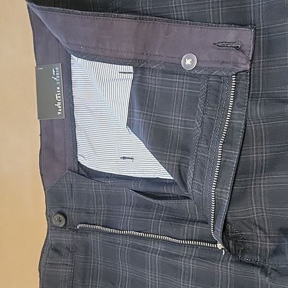 Van Heusen Size 42 Blue Plaid Modern Fit Flat Front Shorts, NEW - Picture 10 of 12